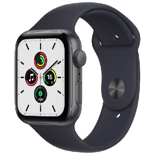 Apple-Watch-SE-GPS-44mm-Cassa-in-Alluminio-Grigio-scuro-con-Cinturino-Sport-Mezzanotte