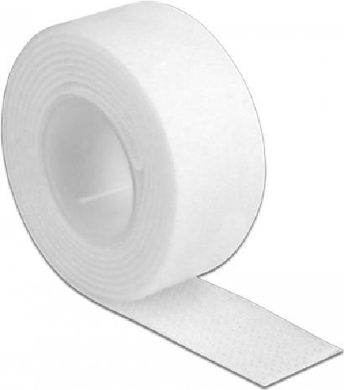 Delock-Nastro-in-velcro-su-rotolo-L-1-m-x-L-20-mm-bianco