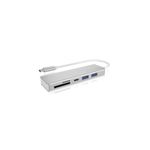 ICY BOX IB-HUB1413-CR USB 3.2 Gen 1 (3.1 Gen 1) Type-C Argento