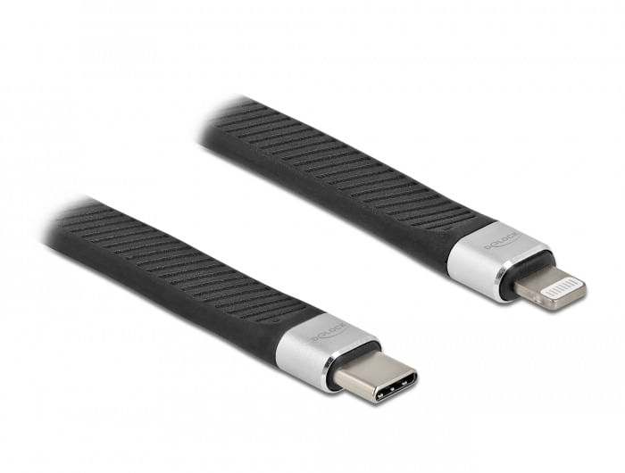 Delock-Cavo-a-nastro-FPC-da-USB-Type-C-a-Lightning-per-iPhone-iPad-e-iPod-da-13-cm