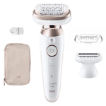 Braun Silk-épil 9 Flex 9-030 3D 40 pinzette Rosa, Bianco