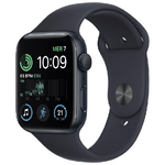 Apple Watch SE OLED 44 mm Digitale 368 x 448 Pixel Touch screen Nero Wi-Fi GPS (satellitare)