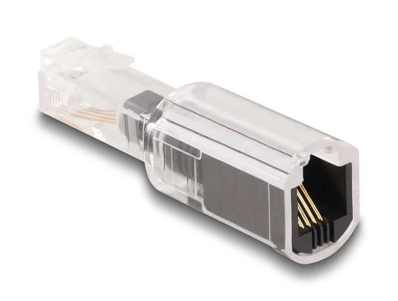 Delock-Adattatore-anti-torsione-per-cavo-telefonico-Spina-RJ10