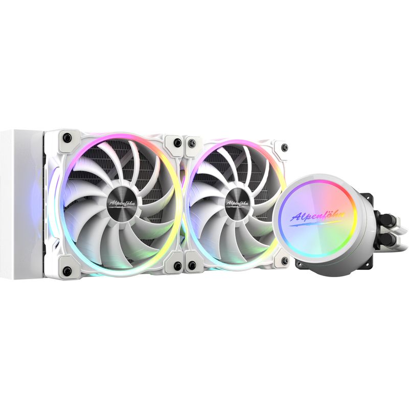 Alpenfohn-Glacier-Water-240-White-High-Speed-ARGB-CPU-Water-Cooler---240mm