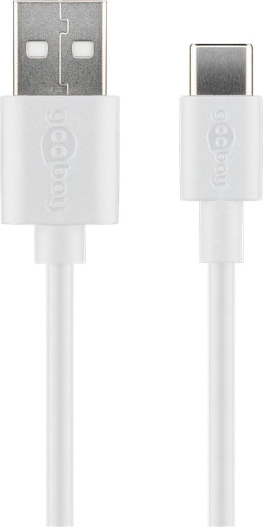 Cavo-USB-tipo-C-USB-2.0-goobay-da-1-m-Hvid