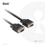 CLUB-3D Standard 15-Pin VGA-Stecker auf VGA-Stecker Kabel  Innerer Leiter 3 x Coax (RGB)  Gold