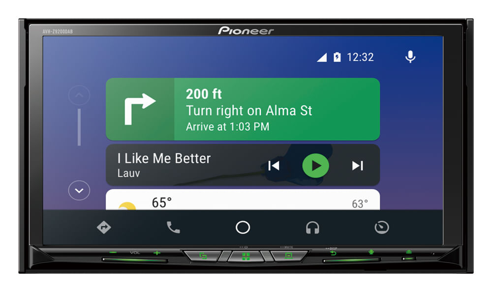 Pioneer AVH-Z9200DAB Ricevitore multimediale per auto Nero 50 W Bluetooth