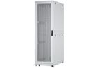 ARMADIO-RACK-19--42-UNITA--LINEA-SERVER--A-1970-x--L-600--P-1000MM.-COLORE-GRIGIO-CHIARO-CON-PORTA-TRAFORATA-E-RUOTE