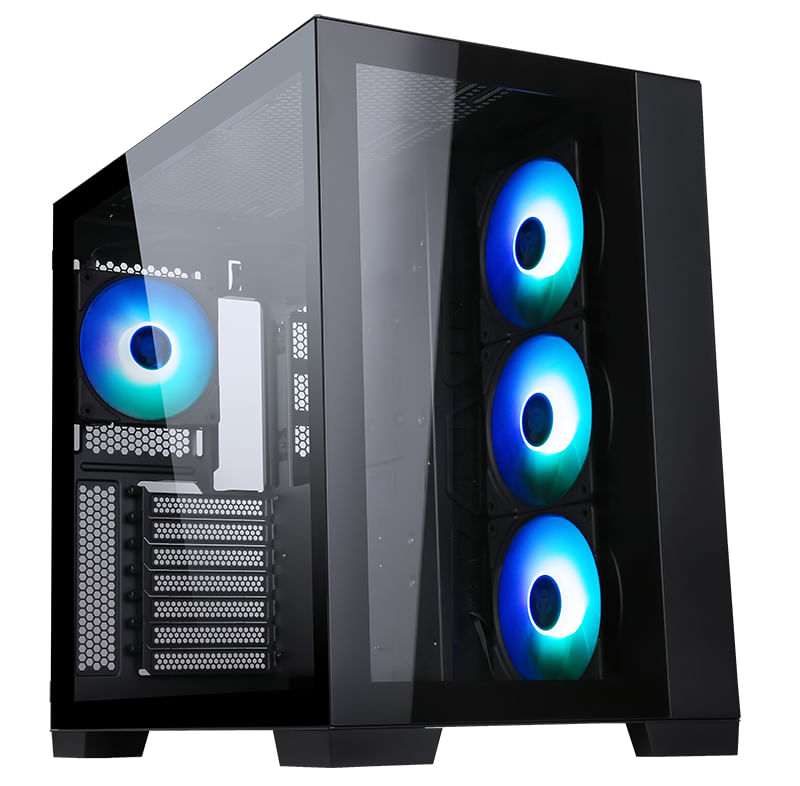 Case Per PC ITEK WINCO Middle Tower ATX | Con Alimentatore Da 500W Integrato, 2 Porte USB 3.0 | Supporto Schede Madri ATX/mATX, Design Elegante