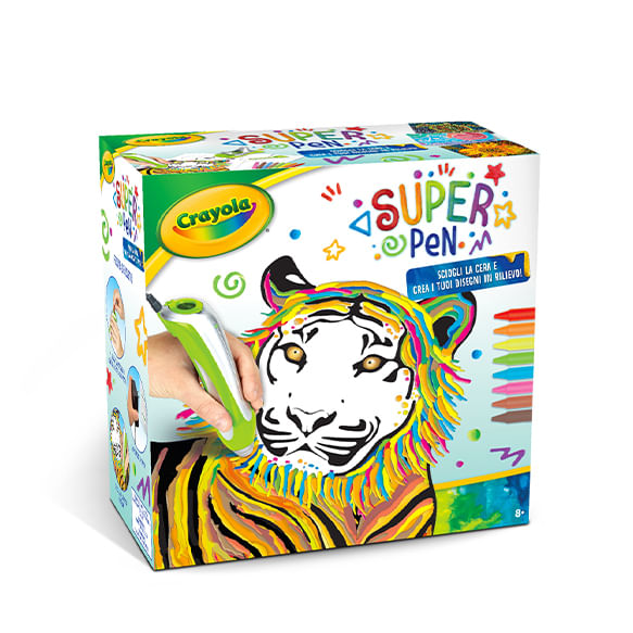 Crayola-Super-Pen-Tigre-Set-di-immagini-da-colorare