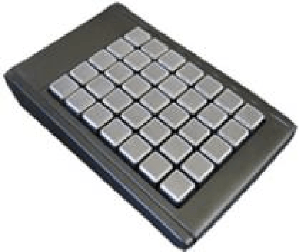 Active-Key-AK-S100-UW-B-35-Frei-belegbare-35-Tasten-Matrix-Tastatur-mit-internem-Speicher-USB-schwarz