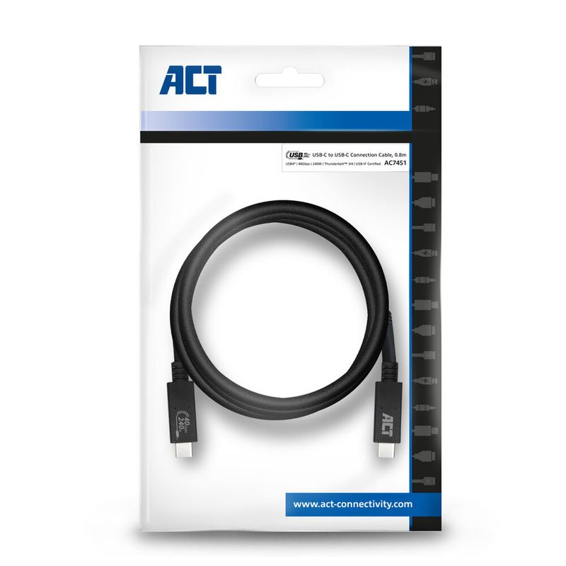 ACT-AC7451-Cavo-USB-08-m-USB4-Gen-3x2-USB-C-Nero