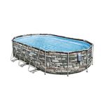 Bestway Power Steel 56719 piscina fuori terra Piscina con bordi Piscina ovale 20241 L Multicolore