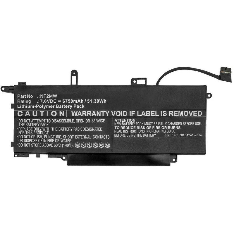 CoreParts-MBXDE-BA0227-ricambio-per-laptop-Batteria--Laptop-Battery-for-Dell-51Wh---Li-Po-7.6V-6750mAh-Black-51Wh---Li-P