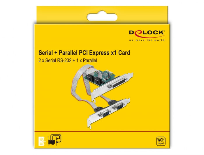 DeLOCK---Adapter-Parallel-Seriell---PCIe-11-Low-Profile---parallel-x-1---seriell-x-2--90413-