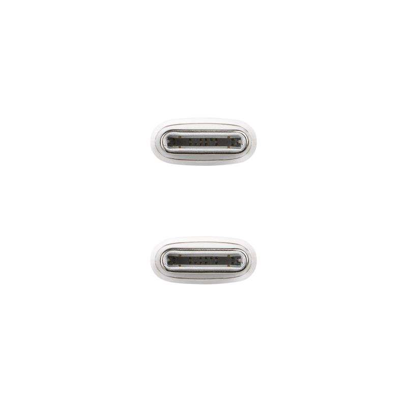 Nanocable-10.01.6002-CO-cavo-USB-2-m-USB-2.0-USB-C-Bianco