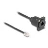 Delock-Cavo-RJ10-tipo-D-da-maschio-a-femmina-nero-da-30-cm