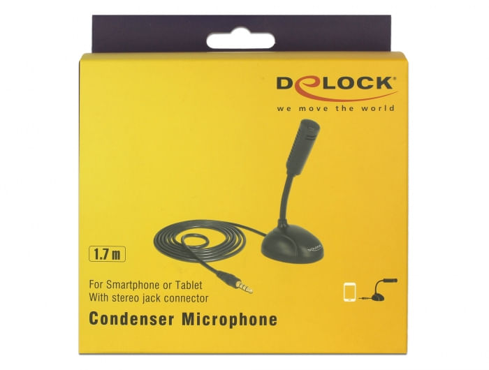 Delock-Microfono-a-condensatore-omnidirezionale-per-smartphone-tablet-con-spina-jack-a-collo-d-oca-da-35-mm-a-4-pin-da-3