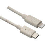 Helos Eco-Line USB Type-C St./Lightning St. certificato MFI 10 m beige/bianco