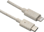 Helos-Eco-Line-USB-Type-C-St.-Lightning-St.-certificato-MFI-10-m-beige-bianco