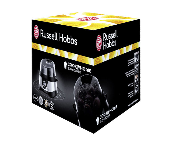 Russell-Hobbs-Stylo-7-uovo-uova-365-W-Nero-Acciaio-inossidabile