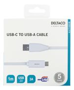 Deltaco-USBC-1009M-USB-Kabel-USB-2.0-1-m-USB-A-Weiß--USBC-1009M-