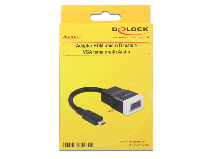 High-Speed-HDMI-micro-D-19-Pin-Stecker--VGA-15-Pin-Buchse--35-mm-3-Pin-Klinkenbuchse--Chipsatz-CH7101--VGA-Anschluss-ohn