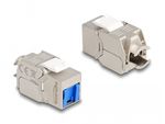 Delock-Jack-RJ45-del-modulo-Keystone-a-LSA-Cat.6A-senza-attrezzi-con-cappuccio-di-protezione-dalla-polvere-blu