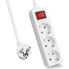Multipresa-Helos-CLASSIC-a-3-vie-bianca-15-m-con-interruttore