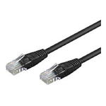 Goobay CAT 6-1500 UTP Black 15m cavo di rete Nero