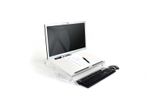 BakkerElkhuizen-FlexDesk-630N-porta-documenti-Acrilico-Plastica-Gomma-Acciaio-Trasparente-Bianco