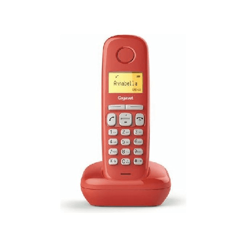 Gigaset-A-170-Trio-Telefono-analogico-DECT-Identificatore-di-chiamata-Rosso