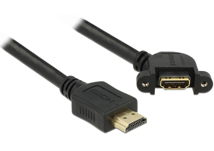 Cavo-Delock-HDMI-A-maschio--HDMI-A-femmina-per-installazione-angolato-a-110-1-m