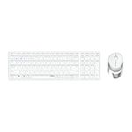 Rapoo 9750M tastiera Mouse incluso Casa RF senza fili + Bluetooth QWERTZ Tedesco Bianco