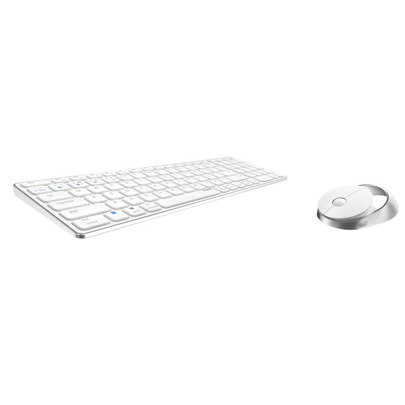 Rapoo-9750M-tastiera-Mouse-incluso-RF-senza-fili--Bluetooth-QWERTZ-Tedesco-Bianco