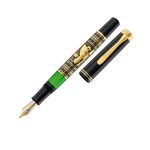 Pelikan Toledo 700 penna stilografica Sistema di riempimento integrato Nero, Oro, Verde 1 pz