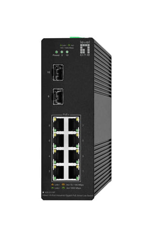 LevelOne-IGS-2110P-switch-di-rete-Gestito-L2-Gigabit-Ethernet--10-100-1000--Supporto-Power-over-Ethernet--PoE--Nero