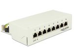 Delock-Desktop-patch-panel-8-porte-Cat.6-grigio