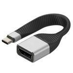 Techly ICOC-USBC-DP12 cavo e adattatore video 0,131 m USB tipo-C DisplayPort Nero