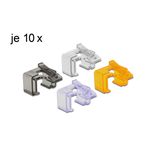 Delock Clip di riparazione RJ45 set da 40 pezzi 2 (trasparente nero viola arancione)