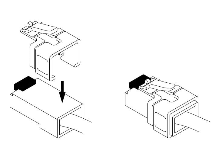 Delock-Clip-di-riparazione-RJ45-set-da-40-pezzi-2--trasparente-nero-viola-arancione-