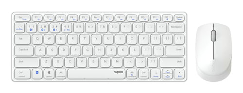 Hama-9600M-tastiera-Mouse-incluso-QWERTY-Tedesco-Bianco