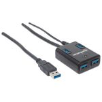 Manhattan-162302-hub-di-interfaccia-USB-3.2-Gen-1--3.1-Gen-1--Type-A-5000-Mbit-s-Nero