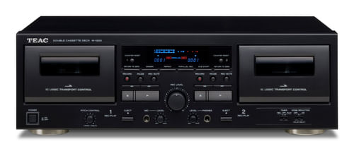 TEAC-W-1200-registratore-a-cassette-doppio-Uscita-USB-nero