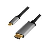 LogiLink---Adapterkabel---HDMI-mannlich-zu-USB-C-mannlich---1.8-m---Dreifachisolierung---Schwarz---unterstutzt-4K-60-Hz-