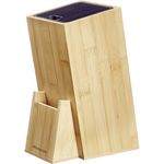 Westmark 14472260 ceppo per coltelli Set di coltelli da protezione Bamboo, Plastica Legno