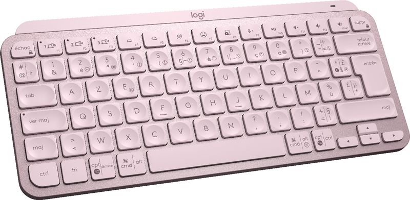 Logitech-MX-Keys-Mini-tastiera-RF-senza-fili--Bluetooth-ERTY-Francese-Rosa--MXKEYS-MINI-WRLS-ILLUMINATED-KB---ROSE---FRA