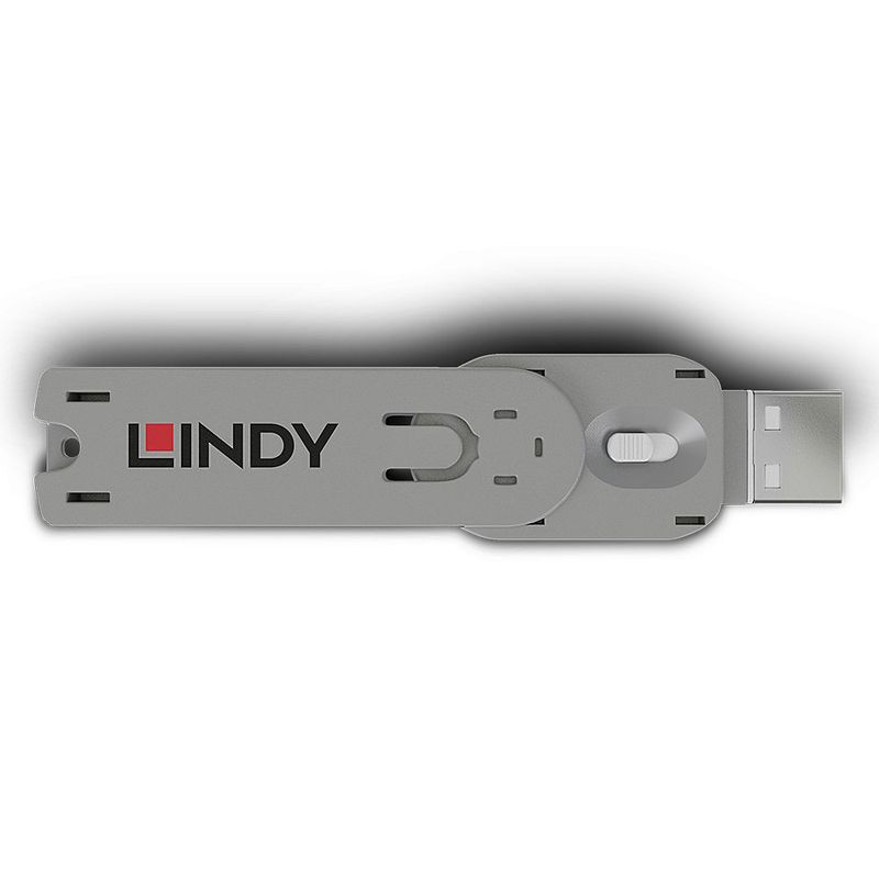 Lindy-40624-clip-sicura-Chiave-bloccaporta-USB-tipo-A-Bianco-Acrilonitrile-butadiene-stirene-ABS-1-pz--Port-Blocker-Key-