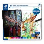 Staedtler Staedtleler Super Soft 149C 24 Mattite colorate - Mine extra morbida - Colori assortiti