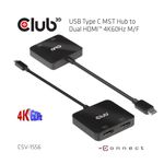 Eingang-USB-Typ-C-Stecker--Ausgang-2x-HDMI-4K60Hz-Buchse--Untersttzt-Typ-C-Eingang-2-HDMI-4K60Hz-Ausgnge--Untersttzt-DP1